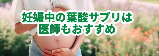 妊娠中の葉酸サプリは医師もおすすめ