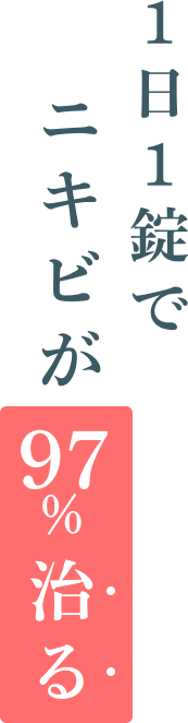 レーザー治療でも治らなかった重症にきびにも効く